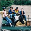 Nos jours heureux : photo Eric Toledano, Lannick Gautry, Marilou Berry, Omar Sy, Yannis Belal