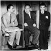 Quatre de l'espionnage : photo Alfred Hitchcock, John Gielgud, Peter Lorre