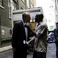 16 Blocs : photo Bruce Willis, Richard Donner, Yasiin Bey