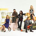In The Motherhood : photo Cheryl Hines, Horatio Sanz, Jessica St. Clair, Megan Mullally, RonReaco Lee