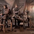 Photo Howard Charles, Luke Pasqualino, Santiago Cabrera, Tom Burke