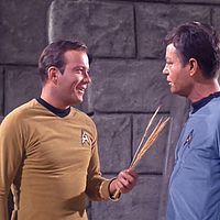 Photo DeForest Kelley, William Shatner