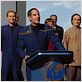 Photo Connor Trinneer, Dominic Keating, Jolene Blalock, Scott Bakula