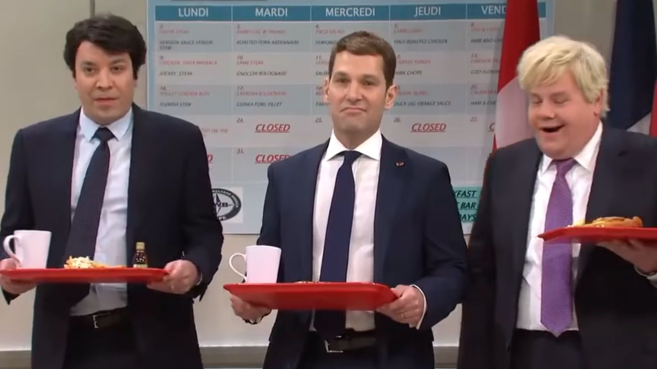Paul Rudd parodie Emmanuel Macron face à Donald Trump