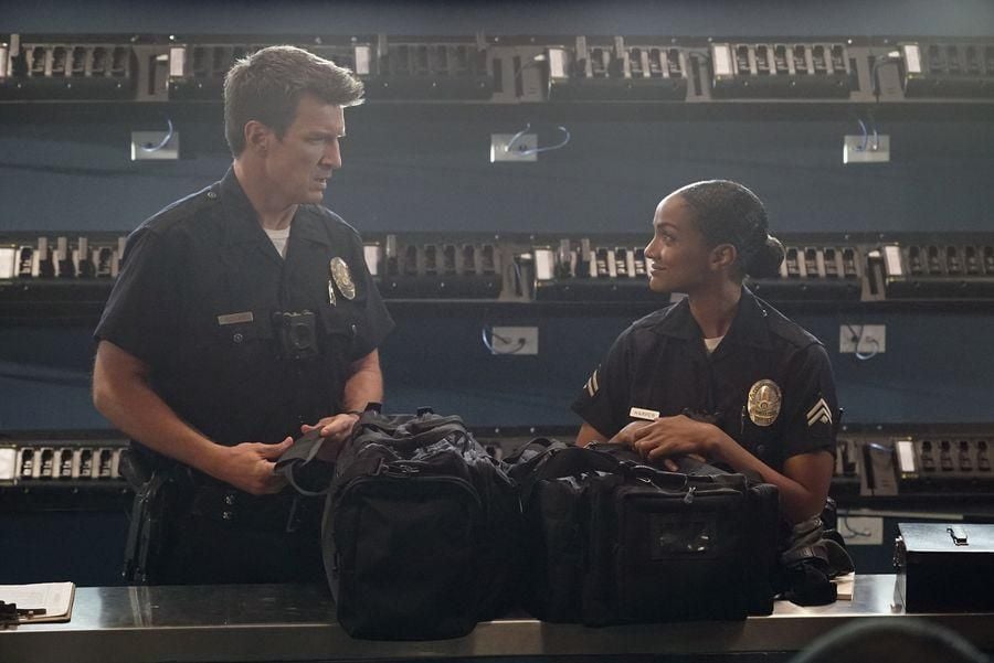 The Rookie Saison 4 Diffusion M6 The Rookie : le flic de Los Angeles : Photo Mekia Cox, Nathan Fillion