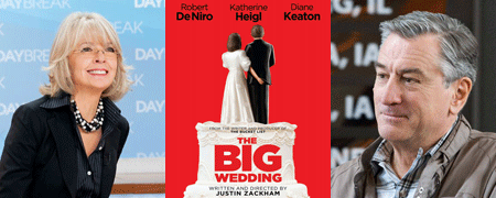 Robert De Niro et Diane Keaton dans "The Big Wedding"
