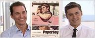 Zac Efron & Matthew McConaughey effrayés par le scénario de "Paperboy"! [VIDEO]