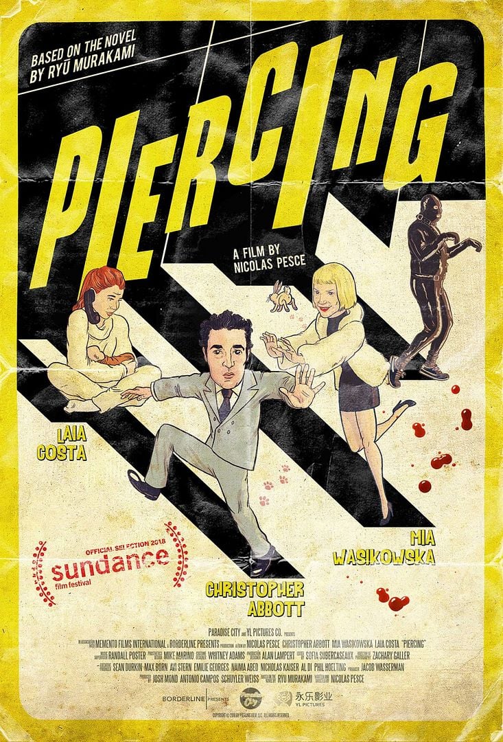 US Poster for Piercing with Mia Wasikowska