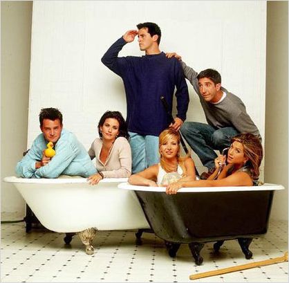 Friends : photo Courteney Cox, David Schwimmer, Jennifer Aniston, Lisa Kudrow, Matt LeBlanc
