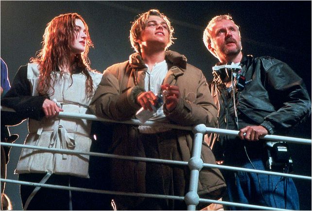 Titanic : Photo James Cameron, Kate Winslet, Leonardo DiCaprio