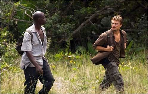 Blood Diamond : Photo Djimon Hounsou, Edward Zwick, Leonardo DiCaprio