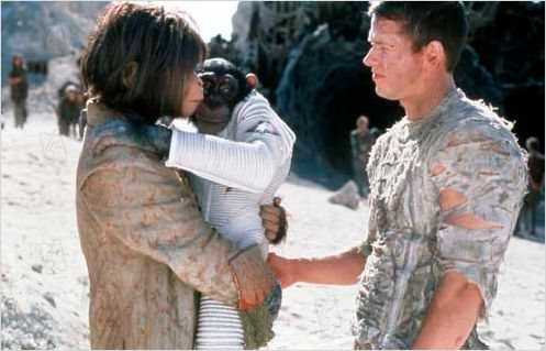 La Planète des singes : Photo Helena Bonham Carter, Mark Wahlberg, Tim Burton