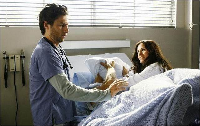 Scrubs : photo Courteney Cox, Zach Braff