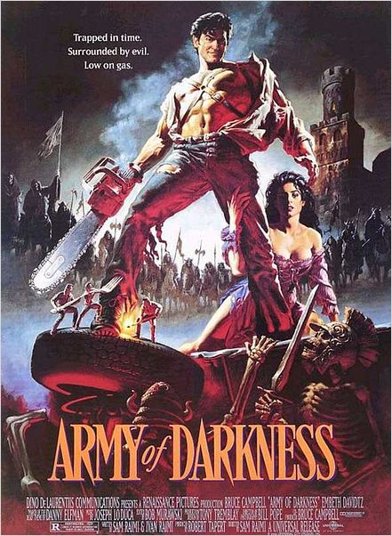 Evil Dead III : l'armée des ténèbres : Affiche Bruce Campbell, Sam Raimi