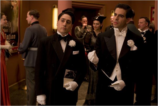 Inglourious Basterds : photo Eli Roth, Omar Doom, Quentin Tarantino