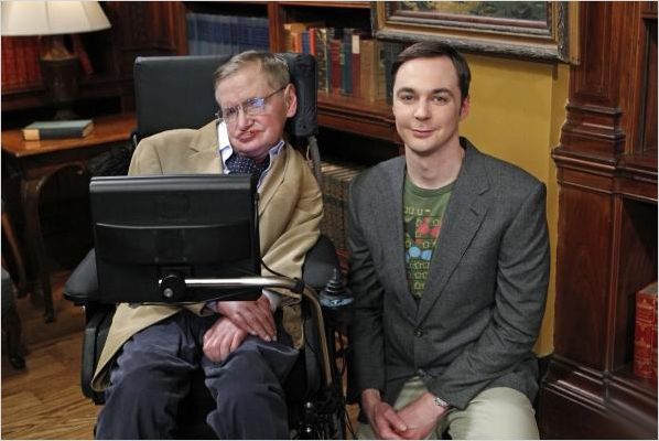 The Big Bang Theory : photo Jim Parsons, Stephen Hawking