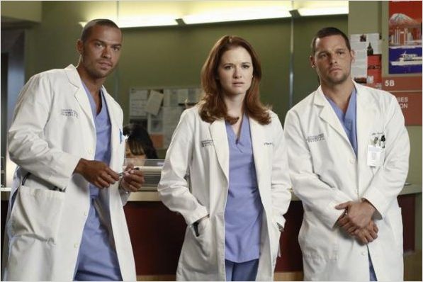 Photo Jesse Williams, Justin Chambers, Sarah Drew