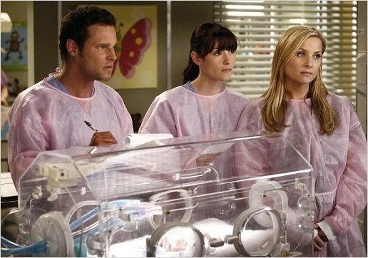 Grey's Anatomy : photo Chyler Leigh, Jessica Capshaw, Justin Chambers