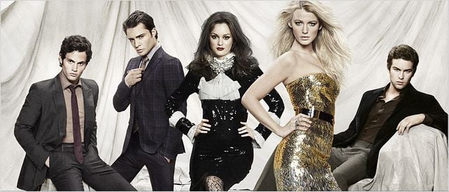 Gossip Girl : Photo Blake Lively, Chace Crawford, Ed Westwick, Leighton Meester, Penn Badgley