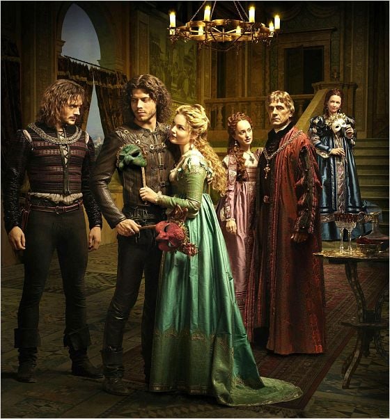 The Borgias : Photo David Oakes, François Arnaud, Holliday Grainger, Jeremy Irons, Joanne Whalley