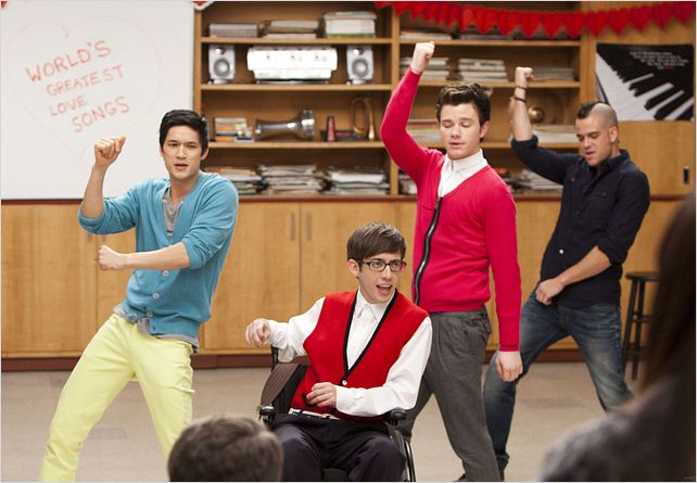 Photo Chris Colfer, Harry Shum Jr., Kevin McHale, Mark Salling