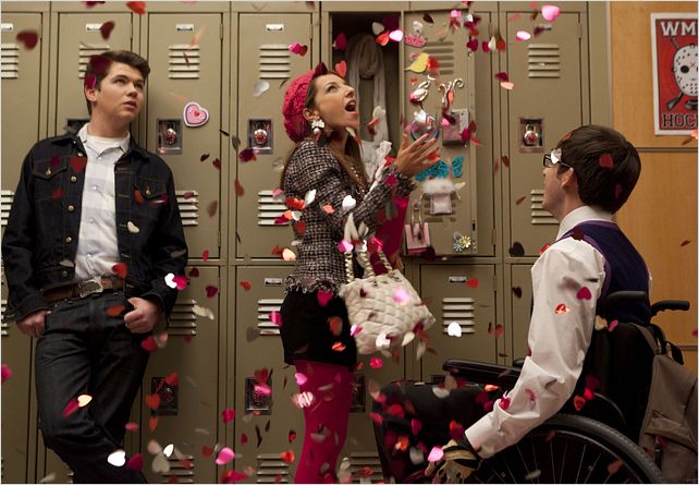 Photo Damian McGinty, Kevin McHale, Vanessa Lengies