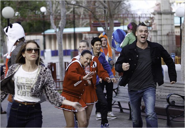 Photo Harry Shum Jr., Heather Morris, Mark Salling, Naya Rivera, Vanessa Lengies