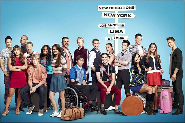 Photo Amber Riley, Becca Tobin, Chord Overstreet, Chris Colfer, Cory Monteith