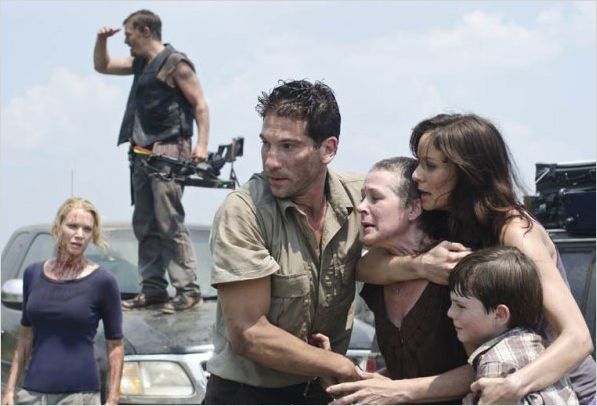 Photo Chandler Riggs, Jon Bernthal, Laurie Holden, Melissa Suzanne McBride, Norman Reedus