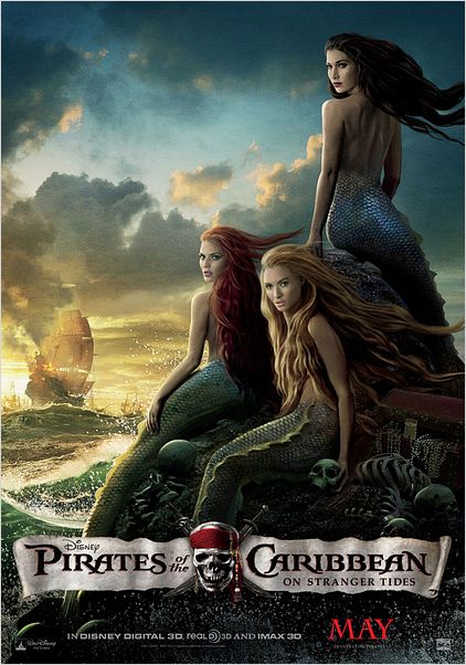 Pirates des Caraïbes : la Fontaine de Jouvence : affiche Astrid Berges-Frisbey, Rob Marshall