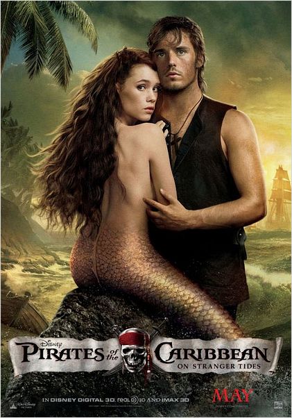 Pirates des Caraïbes : la Fontaine de Jouvence : affiche Astrid Berges-Frisbey, Rob Marshall, Sam Claflin