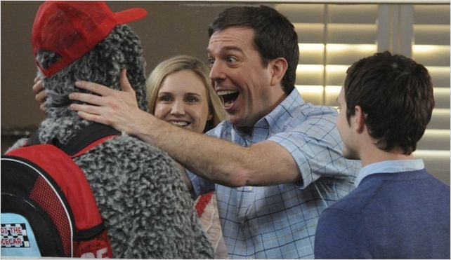 Photo Ed Helms, Elijah Wood, Fiona Gubelmann, Jason Gann