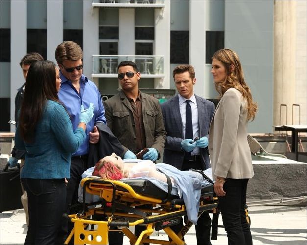 Photo Jon Huertas, Nathan Fillion, Seamus Dever, Stana Katic, Tamala Jones