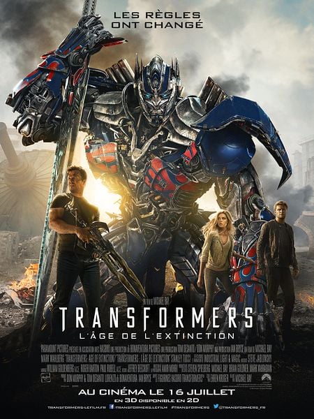 Transformers 4 l'âge de l'extinction