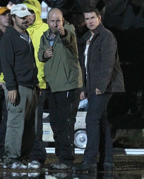 Tom Cruise sur le tournage de 