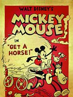 poster de Mickey, à cheval !