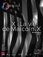 poster de X : La vie de Malcolm X (Metropolitan Opera)