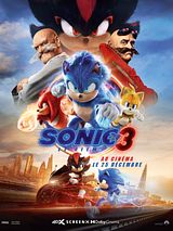 Affiche de Sonic 3 le film, film à voir en streaming sur Pygargue