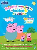 poster du film Peppa rencontre le bébé, au cinéma