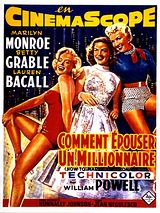 Affiche de Comment épouser un millionnaire, film à voir en streaming sur Pygargue
