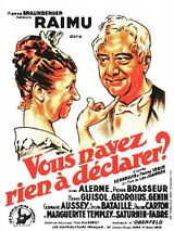Affiche de Vous n’avez rien à déclarer?, film à voir en streaming sur Pygargue
