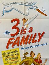 Affiche de 3 c'est une famille, film à voir en streaming sur Pygargue