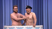 image de Seth Rogen et James Franco nus dans un gâteau pour les 40 ans de Jimmy Fallon