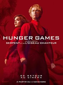 Affiche de Hunger Games: la Ballade du serpent et de l'oiseau chanteur, film à voir en streaming sur Pygargue