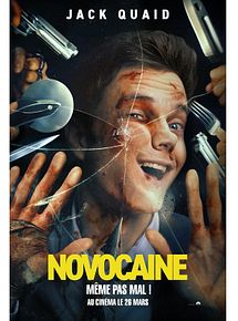 Affiche de Novocaine, film à voir en streaming sur Pygargue
