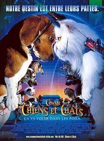 Affiche de Comme chiens et chats, film à voir en streaming sur Pygargue