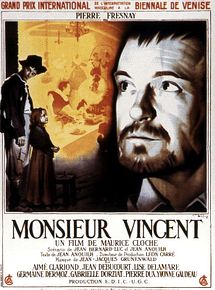 Affiche de Monsieur Vincent, film à voir en streaming sur Pygargue