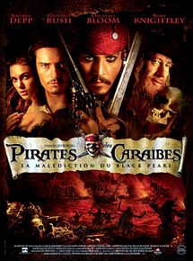 Affiche de Pirates des Caraïbes : la Malédiction du Black Pearl, film à voir en streaming sur Pygargue