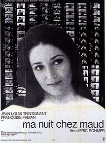 Affiche de Ma nuit chez Maud, film à voir en streaming sur Pygargue