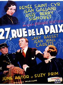 Affiche de 27, rue de la Paix, film à voir en streaming sur Pygargue